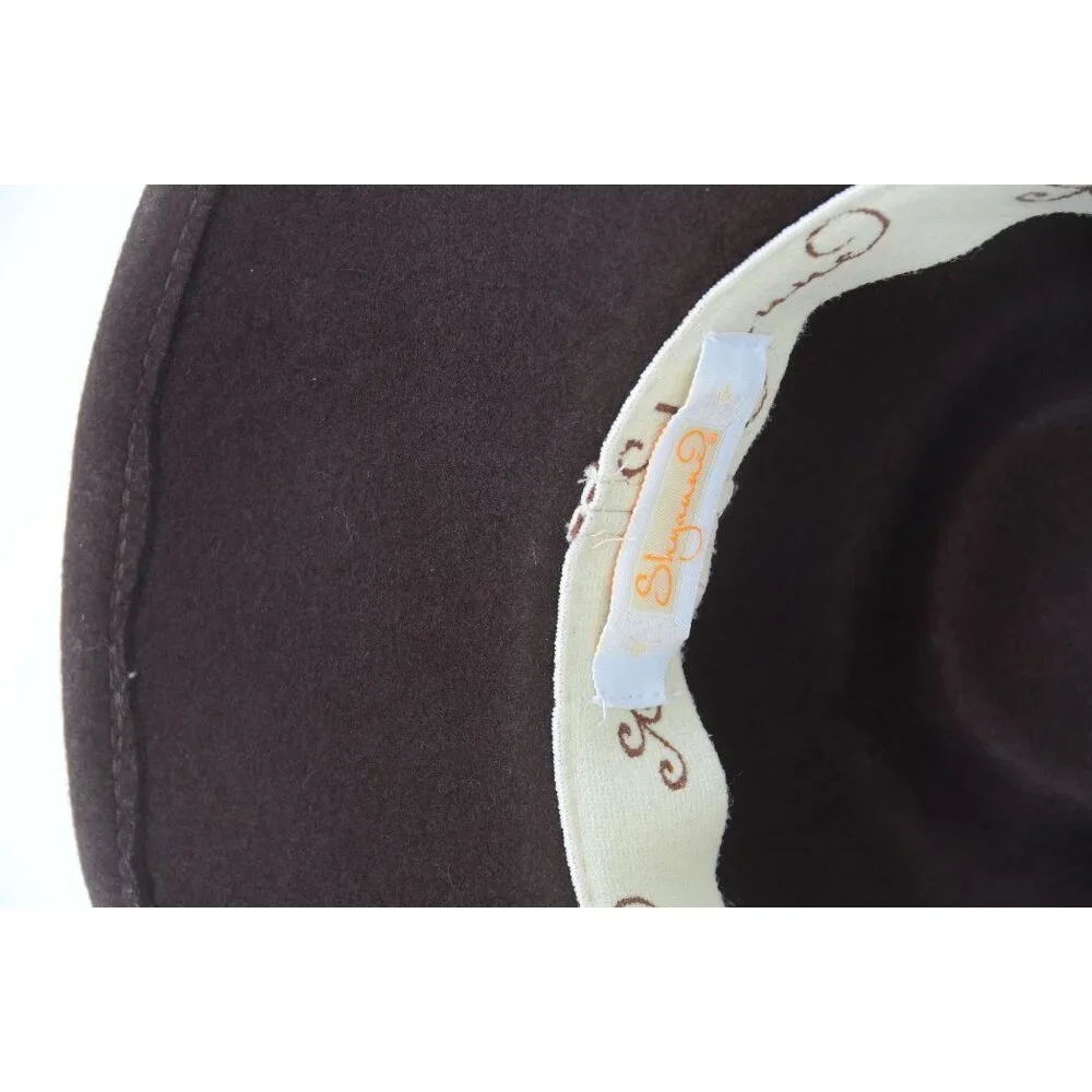 Shyanne® Women's Embellished Brim Felt Western Band‎ Cowgirl Hat Festival Cowboy